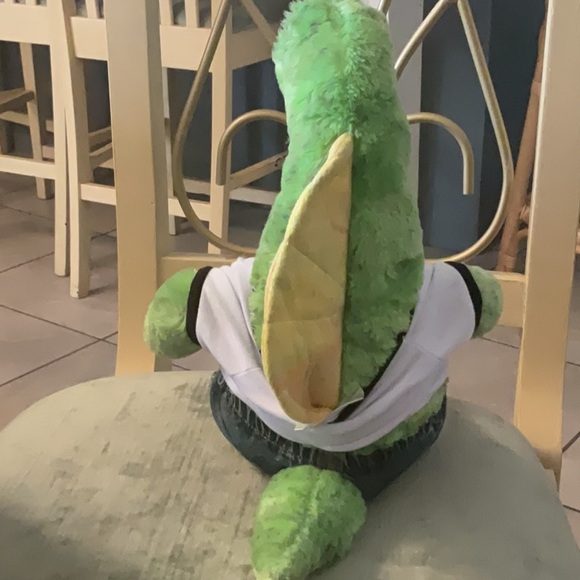 BUILD A BEAR SPINOSAURUS GREEN SPOTTED DINOSAUR 16” SOFT PLUSH - Picture 7 of 9